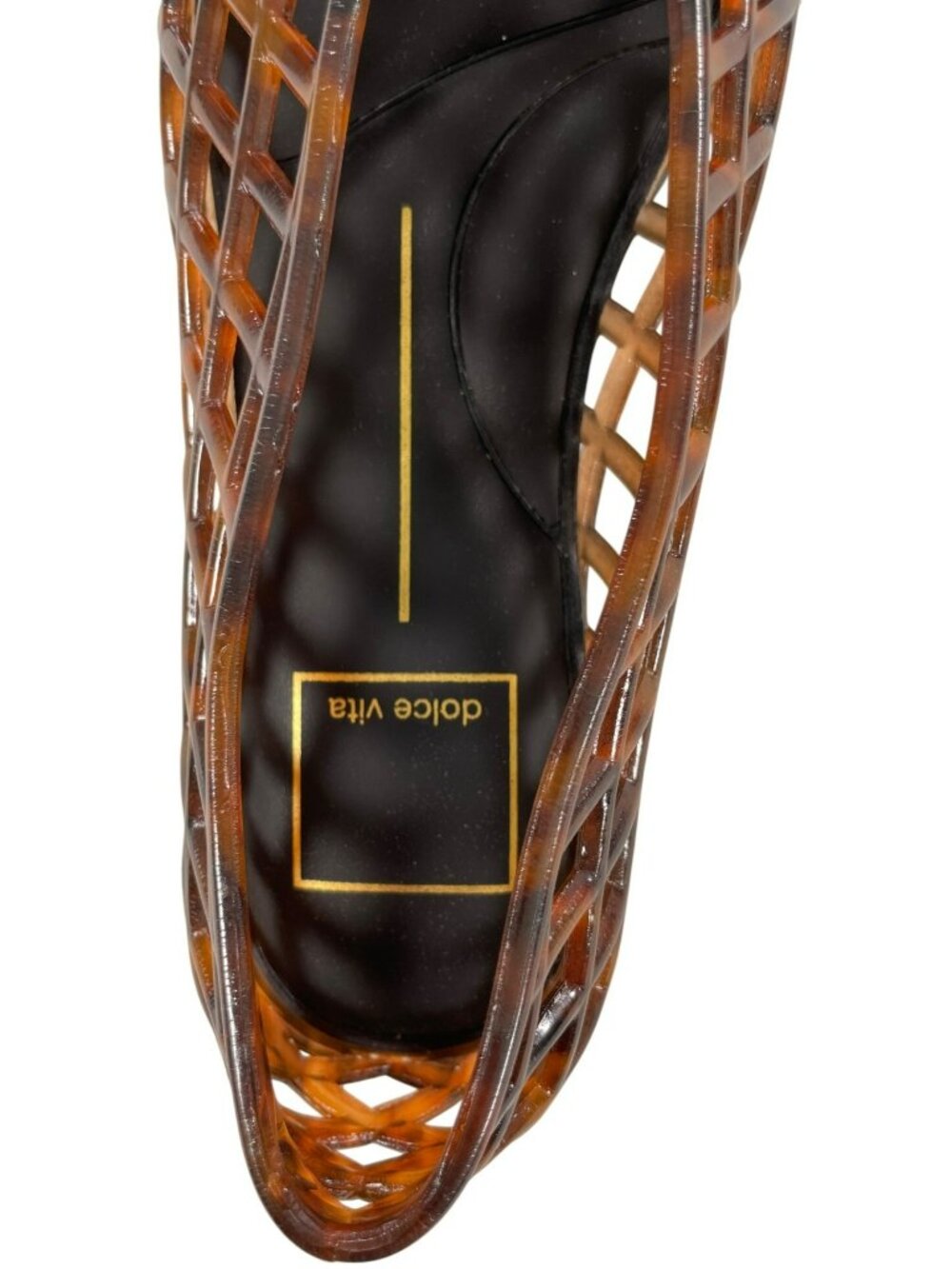 Dolce Vita Woven Brown Jelly Flats Lightweight Slip-On Shoes Women's Size 7 NEW - Picture 7 of 8